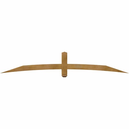 Ekena Millwork Bellingham Rough Sawn Timber Gable Bracket, Western Red Cedar, 96"W x 16"H x 4"D x 4"F, 4/12 Pitch GBW096X16X0404BEL00RWR
